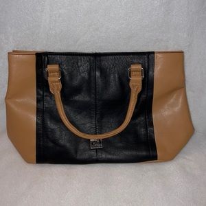 Aurielle Black and Tan handbag